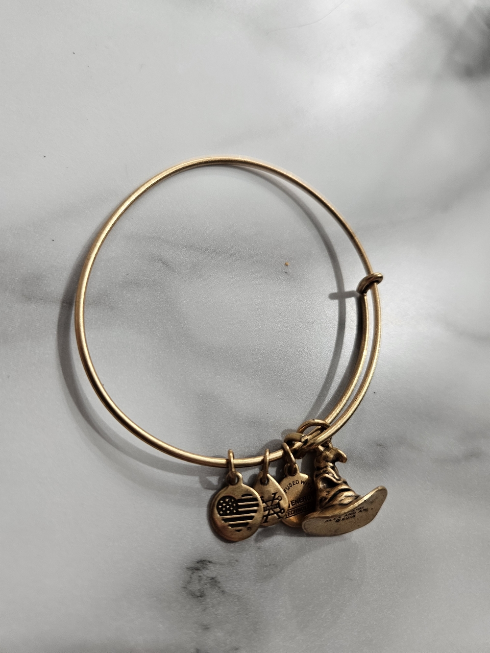 Alex and Ani Gold-Tone Bracelet with Harry Potter Hat